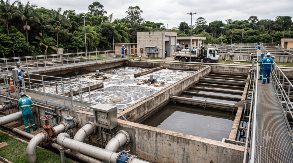Projeto de Estação de Tratamento de Esgoto Doméstico: Sustentabilidade, Engenharia e Segurança 1 estação de tratamento de esgoto domestico