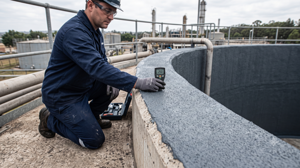 revestimento para tanque de concreto