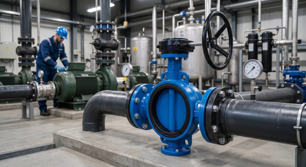 Aplicações da válvula borboleta em fluidos industriais: Engenharia, hidráulica e controle de processos 1 valvula borboleta
