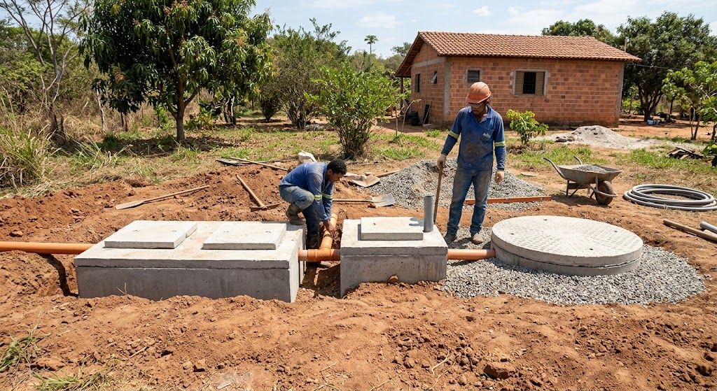 Instalação de Fossa Sumidouro Filtro: O Guia Prático da Engenharia Sanitária 1 fossa sumidouro filtro